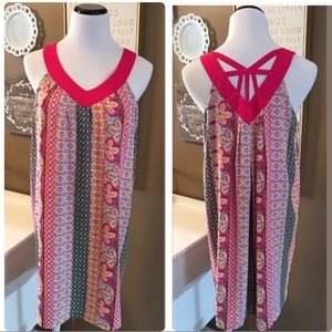 ROSE & OLIVE sheath multi colored sheath dress